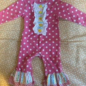 Ric Rac & Ruffles romper 12M